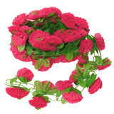 Max Maxb Artificial Garland Silk Flower Vine for Home Wedding Garden Decoration - Shocking Pink
