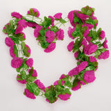 Max Maxb Artificial Garland Silk Flower Vine for Home Wedding Garden Decoration - Shocking Pink