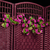 Max Maxb Artificial Garland Silk Flower Vine for Home Wedding Garden Decoration - Shocking Pink