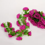Max Maxb Artificial Garland Silk Flower Vine for Home Wedding Garden Decoration - Shocking Pink