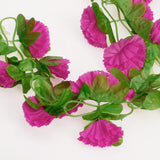 Max Maxb Artificial Garland Silk Flower Vine for Home Wedding Garden Decoration - Shocking Pink