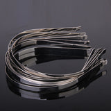 10Pcs 7mm Blank Headbands Metal Hair Band Lots DIY Accessories