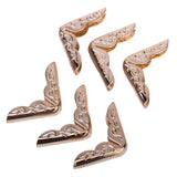 6 Metal Collar Clips -Rose Gold