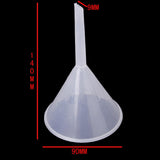 Maxbell 90mm Plastic Transparent Funnel for Kitchen / Laboratory / Garage / Car Liquids