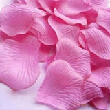 Maxbell 100pcs Artificial Silk Rose Petals Wedding Decoration Flowers -Deep pink