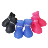 Maxbell Pet Dog Waterproof Skidproof Rain Shoes Boot Size L - Blue