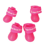 Maxbell Pet Dog Waterproof Skidproof Rain Shoes Boot Size S - Pink