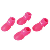 Maxbell Pet Dog Waterproof Skidproof Rain Shoes Boot Size S - Pink