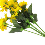 Maxbell 1 Piece Artificial Simulation Sunflower Plant with 14 Flower Heads Decoration - Yellow