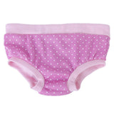 Maxbell Female Pet Dog Sanitary Pant Panty Diaper Brief Size M - Pink with white dots
