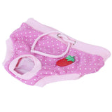 Maxbell Female Pet Dog Sanitary Pant Panty Diaper Brief Size M - Pink with white dots