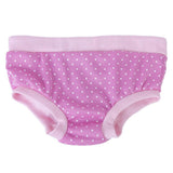 Maxbell Female Pet Dog Sanitary Pant Panty Diaper Brief Size L - Pink with white dots