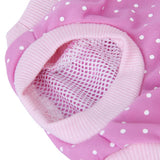Maxbell Female Pet Dog Sanitary Pant Panty Diaper Brief Size L - Pink with white dots