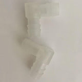 Maxbell 2 pcs 12mm Plastic Equal Elbow Connector Barbed Pipe Fitting Air Water Hose Joiner