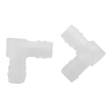 Maxbell 2 pcs 12mm Plastic Equal Elbow Connector Barbed Pipe Fitting Air Water Hose Joiner
