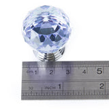 Maxbell  30mm K9 fashion crystal cabinet Cupboard drawer wardrobe door pull handle knobs - Bluish violet