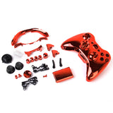 Maxbell ABS Metal Full Housing Shell Case Kit Replacement Parts for Xbox 360 Wireless Controller Red Color