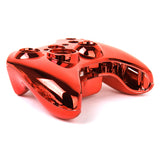 Maxbell ABS Metal Full Housing Shell Case Kit Replacement Parts for Xbox 360 Wireless Controller Red Color