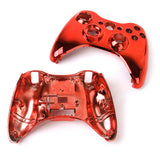 Maxbell ABS Metal Full Housing Shell Case Kit Replacement Parts for Xbox 360 Wireless Controller Red Color