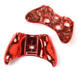 Maxbell ABS Metal Full Housing Shell Case Kit Replacement Parts for Xbox 360 Wireless Controller Red Color