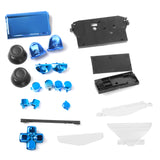 Maxbell ABS Metal Full Housing Shell Case Button Kit Parts for Sony PlayStation 4 PS4 Wireless Controller Blue