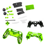 Maxbell ABS Metal full Housing Shell Case Button Kit Parts for Sony PlayStation 4 PS4 Wireless Controller Green Color