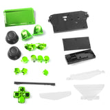 Maxbell ABS Metal full Housing Shell Case Button Kit Parts for Sony PlayStation 4 PS4 Wireless Controller Green Color