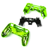 Maxbell ABS Metal full Housing Shell Case Button Kit Parts for Sony PlayStation 4 PS4 Wireless Controller Green Color