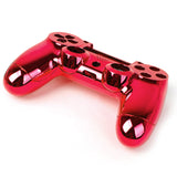 Maxbell ABS Metal Full Housing Shell Case Button Kit Parts for Sony PlayStation 4 PS4 Wireless Controller Red