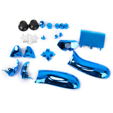 Maxbell ABS Metal Full Housing Shell Case Kit Parts for Xbox One Wireless Controller Blue Color