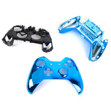 Maxbell ABS Metal Full Housing Shell Case Kit Parts for Xbox One Wireless Controller Blue Color