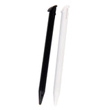 Maxbell 2pcs Plastic Stylus Touch Screen Pen for New Nintendo 3DS LL/XL White + Black
