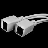 Maxbell 10Pack Power Over Ethernet PoE Adapter Injector + Splitter Cables Kit White