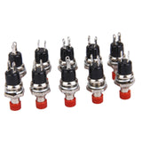 Maxbell 10 x Mini Momentary Push Button Switch for Model Railway Hobby Red