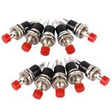 Maxbell 10 x Mini Momentary Push Button Switch for Model Railway Hobby Red