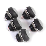 Maxbell 5 x Momentary Push Button Horn Switch for Doorbell/Boat/Car Waterproof White