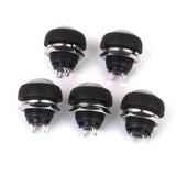 Maxbell 5 x Momentary Push Button Horn Switch for Doorbell/Boat/Car Waterproof White