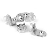 Maxbell 10pcs Suction Cup Base Metal Plate Glass Shelf Support Holder