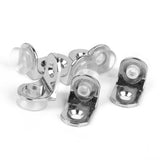 Maxbell 10pcs Suction Cup Base Metal Plate Glass Shelf Support Holder