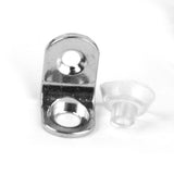 Maxbell 10pcs Suction Cup Base Metal Plate Glass Shelf Support Holder