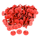 Maxbell Livestock Animal Dog Goat Sheep Ear Tags 001-100 Numbers Eartag 100 Sets Red