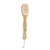 Maxbell Natural Two-sided SPA Wood Bath Brush Bristles Shower Scrubber Massager Body