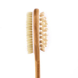 Maxbell Natural Two-sided SPA Wood Bath Brush Bristles Shower Scrubber Massager Body