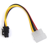 Maxbell 4-Pin Molex Male to 6-Pin PCI- Express PCIE Female Power Adapter Cable