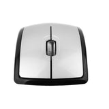 Maxbell Ergonomic Curved Wireless 2.4 GHz Optical Slim Mouse with DPI Switch Silver