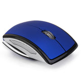 Maxbell Laptop PC 2.4GHz Wireless Foldable Folding Arch Optical Mouse USB Mice Blue