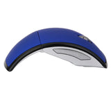 Maxbell Laptop PC 2.4GHz Wireless Foldable Folding Arch Optical Mouse USB Mice Blue