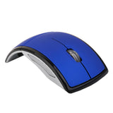 Maxbell Laptop PC 2.4GHz Wireless Foldable Folding Arch Optical Mouse USB Mice Blue