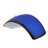 Maxbell Laptop PC 2.4GHz Wireless Foldable Folding Arch Optical Mouse USB Mice Blue