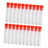 Maxbell 6x1cm Plastic Graduated Cryovial Test Tube Sample Vial with Seal Cap Pack of 20